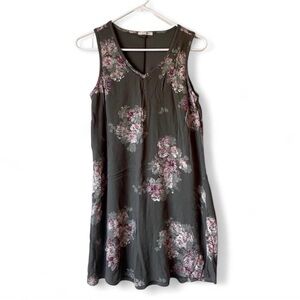 Maurices Olive Green Floral Sleeveless Sun Dress